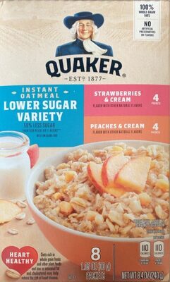 Low Sugar Fruit And Cream Variety Instant Oatmeal