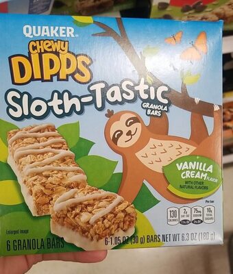 Vanilla Cream Sloth-Tastic Granola Bars, Vanilla Cream