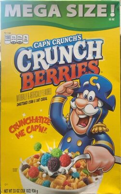 Crunch Berries Flavored Sweetened Corn & Oat Cereal, Crunch Berries
