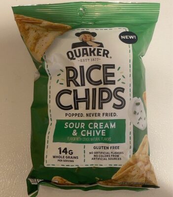 Sour Cream & Chive Rice Chips, Sour Cream & Chive