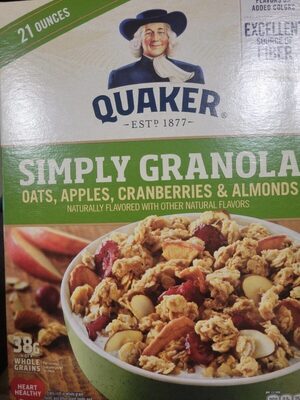 Oats, Apples, Cranberries & Almonds Simply Granola, Oats, Apples, Cranberries & Almonds