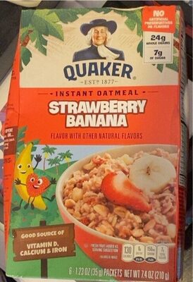 Strawberry Banana Instant Oatmeal, Strawberry Banana
