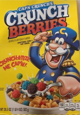 Crunch Berries Flavored Sweetened Corn & Oat Cereal, Crunch Berries