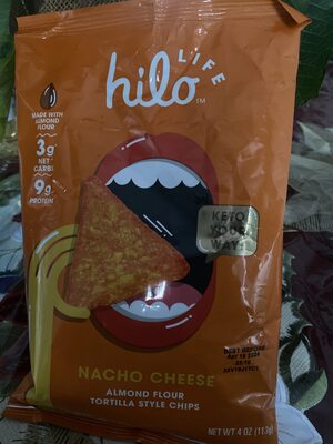 Nacho Cheese Almond Flour Tortilla Style Chips, Nacho Cheese