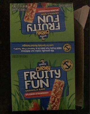 Splendid Strawberry Fruity Fun Granola Bars, Splendid Strawberry