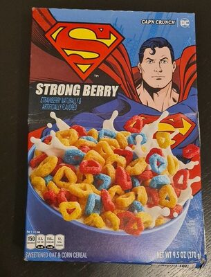 Strong Berry Sweetened Oat & Corn Cereal, Strawberry