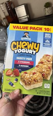 Chewy Yogurt Flavored Coating Granola Bars