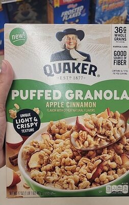 Apple Cinnamon Puffed Granola, Apple Cinnamon