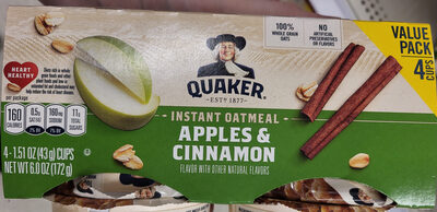 Apples & Cinnamon Instant Oatmeal, Apples & Cinnamon