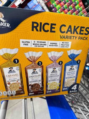 Quaker Rice Cakes Variety Pack, 23.7 Oz, 4 Count, Caramel; Chocolate