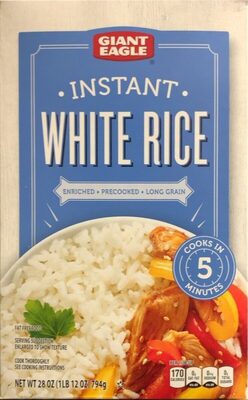 White Enriched Long Grain Instant Rice, White
