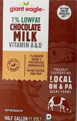 Chocolate 1% Lowfat Milk, Chocolate