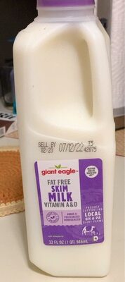 Vitamin A & D Fat Free Skim Milk