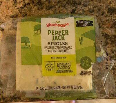 Pepper Jack Singles Slices, Pepper Jack