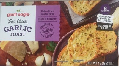 Five Cheese Garlic Toast, Five Cheese