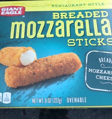 Mozzarella Cheese Breaded Sticks, Mozzarella