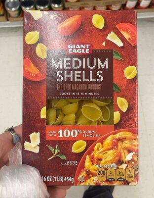 Enriched Macaroni Product, Medium Shells