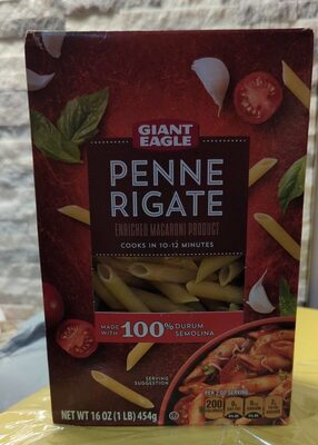 Enriched Macaroni Product, Penne Rigate