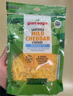 Mild Cheddar Reduced Fat Shredded Cheese, Mild Cheddar