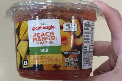 Mild Peach Mango Loaded With Pineapple, Peaches, Mango Pure & Papaya Salsa, Mild Peach Mango