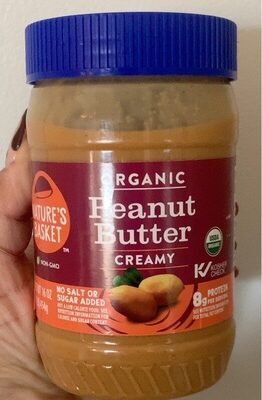 Creamy Organic Peanut Butter, Creamy