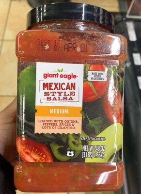 Medium Mexican Style Loaded With Onions, Peppers, Spices & Lots Of Cilantro Salsa, Medium Mexican Style