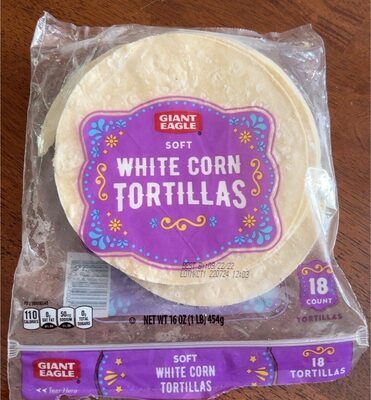Soft White Corn Tortillas, White Corn