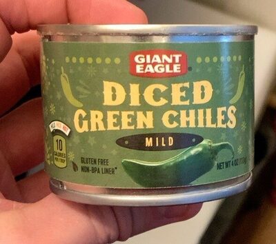 Mild Diced Green Chiles, Mild