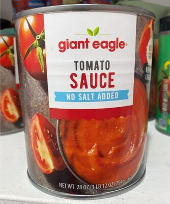 Tomato No Salt Added Sauce, Tomato