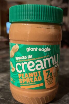 Creamy Reduced Fat Peanut Spread, Creamy