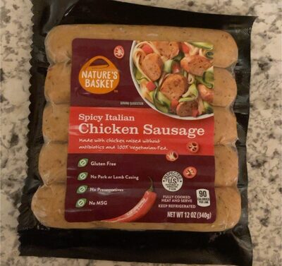 Spicy Italian Chicken Sausage, Spicy Italian