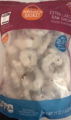 Peeled & Deveined Extra Large Raw Shrimp
