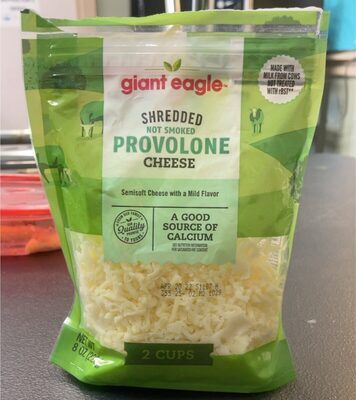 Provolone Not Smoked Shredded Cheese, Provolone
