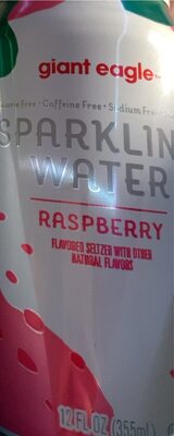 Raspberry Flavored Seltzer Sparkling Water, Raspberry