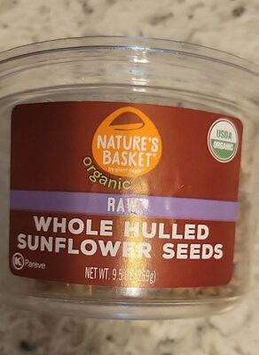 Organic Raw Whole Hulled Sunflower Seeds