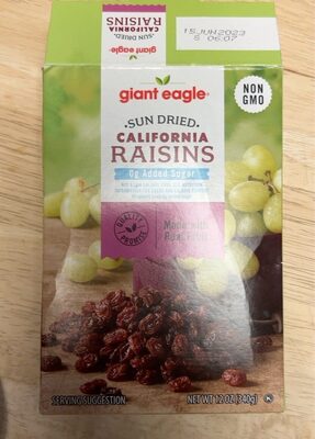 Sun Dried California Raisins