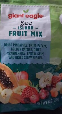Dried Island Dried Pineapple, Dried Papaya, Golden Raisins, Dried Cranberries, Banana Chips And Dried Strawberries Fruit Mix, Dried Island