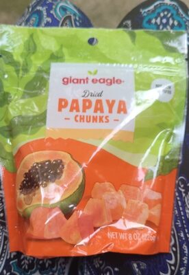 Dried Papaya Chunks, Dried Papaya