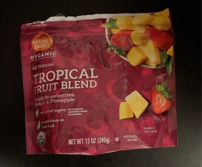 Tropical Fruit Blend Organic Sliced Strawberries, Mango & Pineapple, Tropical Fruit Blend