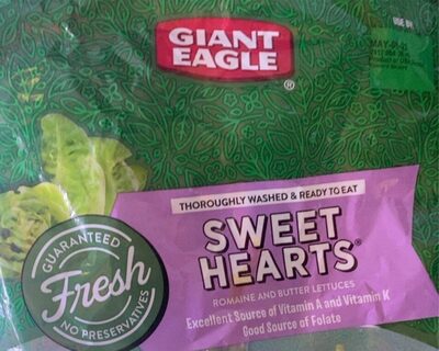 Romaine Lettuce, Butter And Leaf Lettuces Sweet Hearts Salad, Romaine Lettuce, Butter And Leaf Lettuces