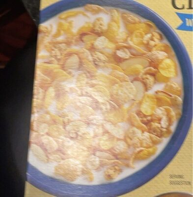 Crispy Almonds Lightly Sweetened Corn & Whole Wheat Flake Cereal With Granola Honey & Oats Clusters, Crispy Almonds