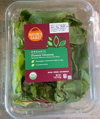 Spinach, Mizuna, Chard, And Kale Power Greens