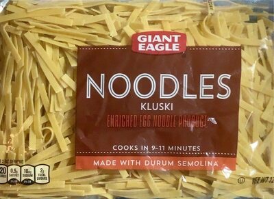 Enriched Egg Noodles Kluski Product