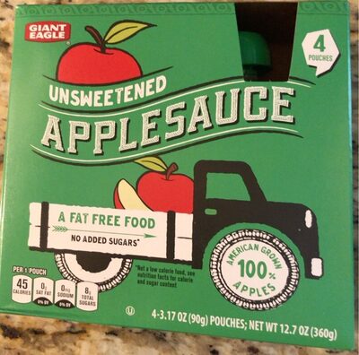 Unsweetened Applesauce, Unsweetened