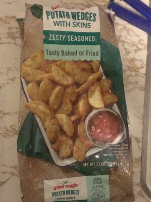 Zesty Seasoned Potato Wedges With Skins, Zesty Seasoned