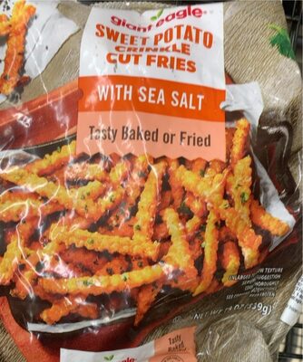 Sweet Potato Crinkle Cut Fries With Sea Salt, Sweet Potato, Sea Salt