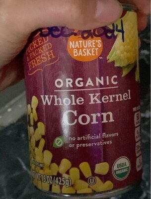 Organic Whole Kernel Corn