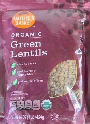 Organic Green Lentils