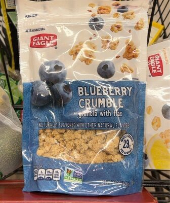 Blueberry Crumble Granola With Flax, Blueberry Crumble