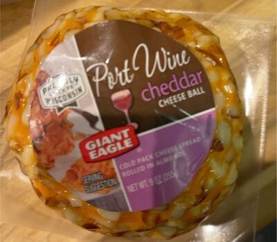 Port Wine Cheddar Cheese Ball, Port Wine Cheddar Cheese